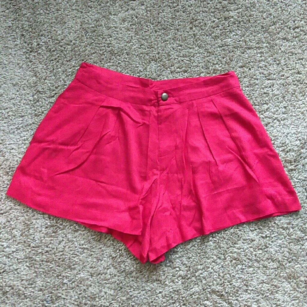 NWOT. Red Material Girl shorts.